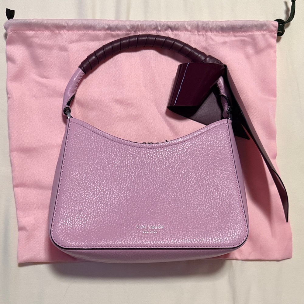 Kate Spade Lavender Shoulder Bag with Dark Purple Handle